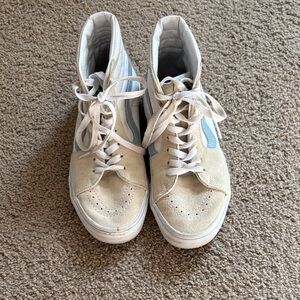 VANS High-Top Sneakers - Beige and Light Blue